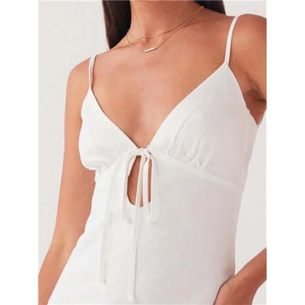 Tie-Front Mini Cami Dress